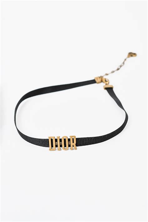 dior choker black|christian dior gold choker.